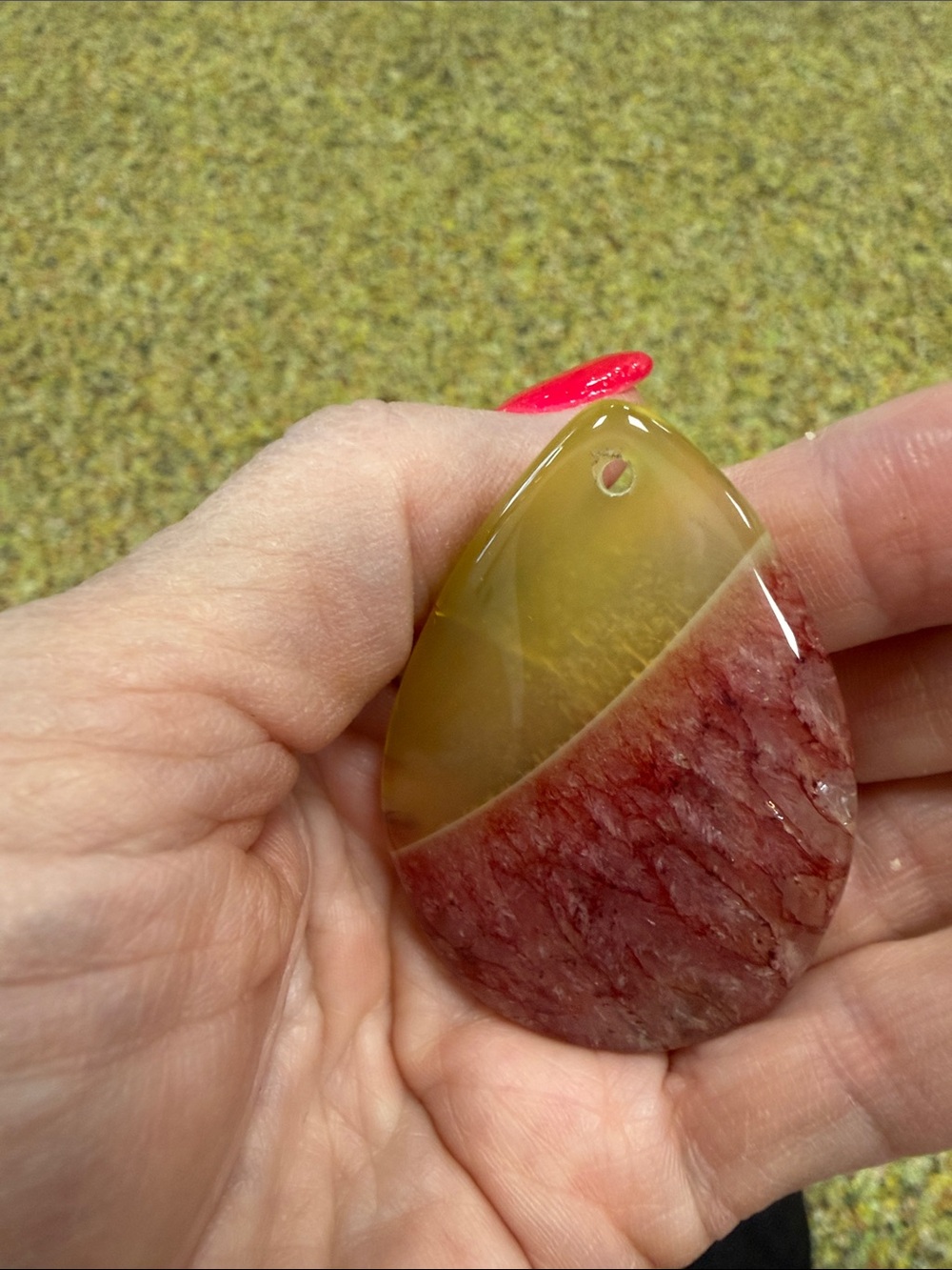 Condor Agate Cabochon 3” made with Quartz & Calcedony from Argentina Mts.